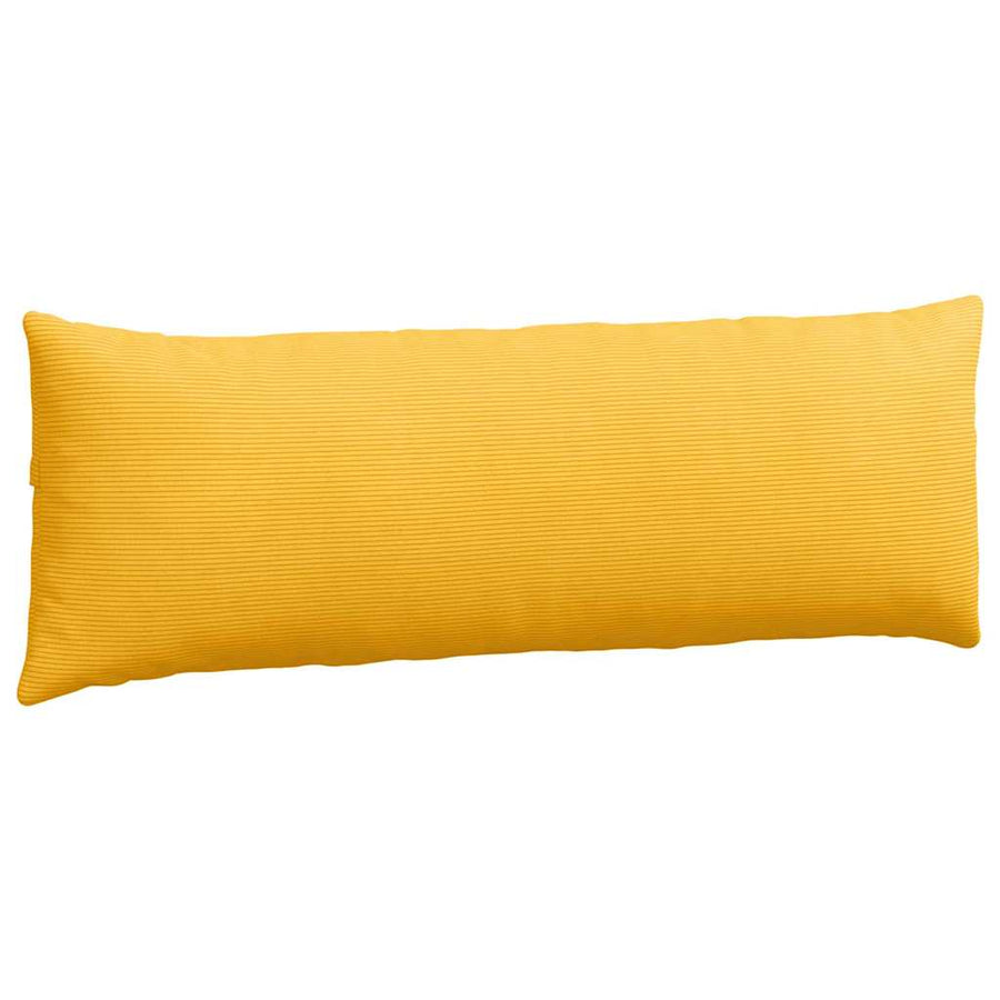 Sofa Kussens 2 pcs Lichtgeel 120 x 40 cm Katoen Stof