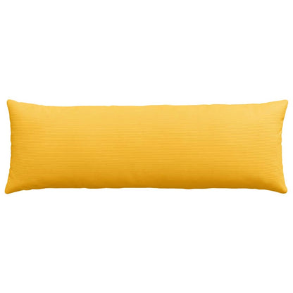 Sofa Kussens 2 pcs Lichtgeel 120 x 40 cm Katoen Stof
