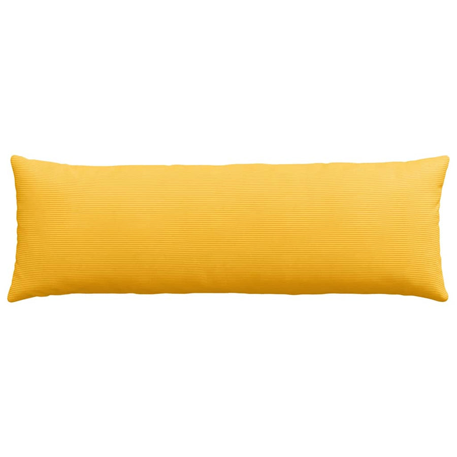 Sofa Kussens 2 pcs Lichtgeel 120 x 40 cm Katoen Stof