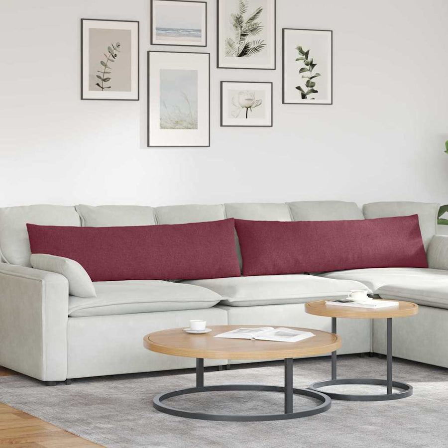 Sofa Kussens Wijnrood Stof