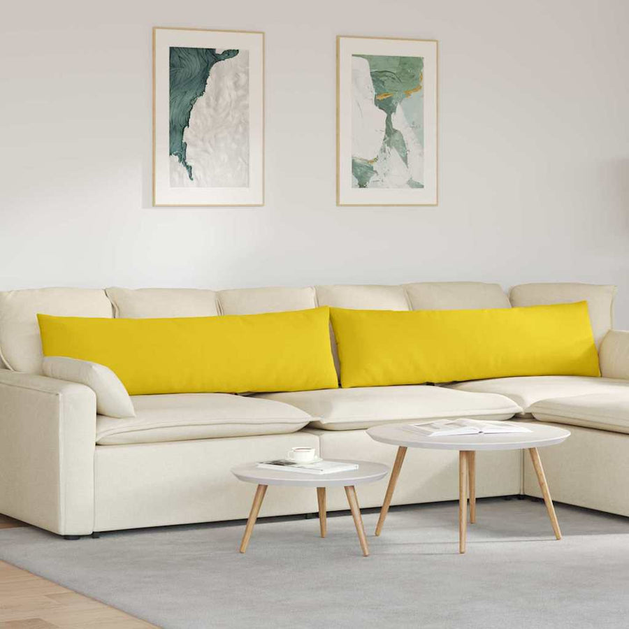 Sofa Kussens Lichtgeel Stof