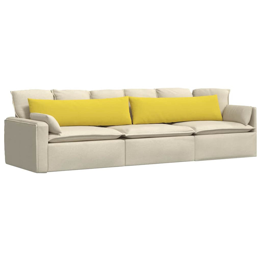 Sofa Kussens Lichtgeel Stof
