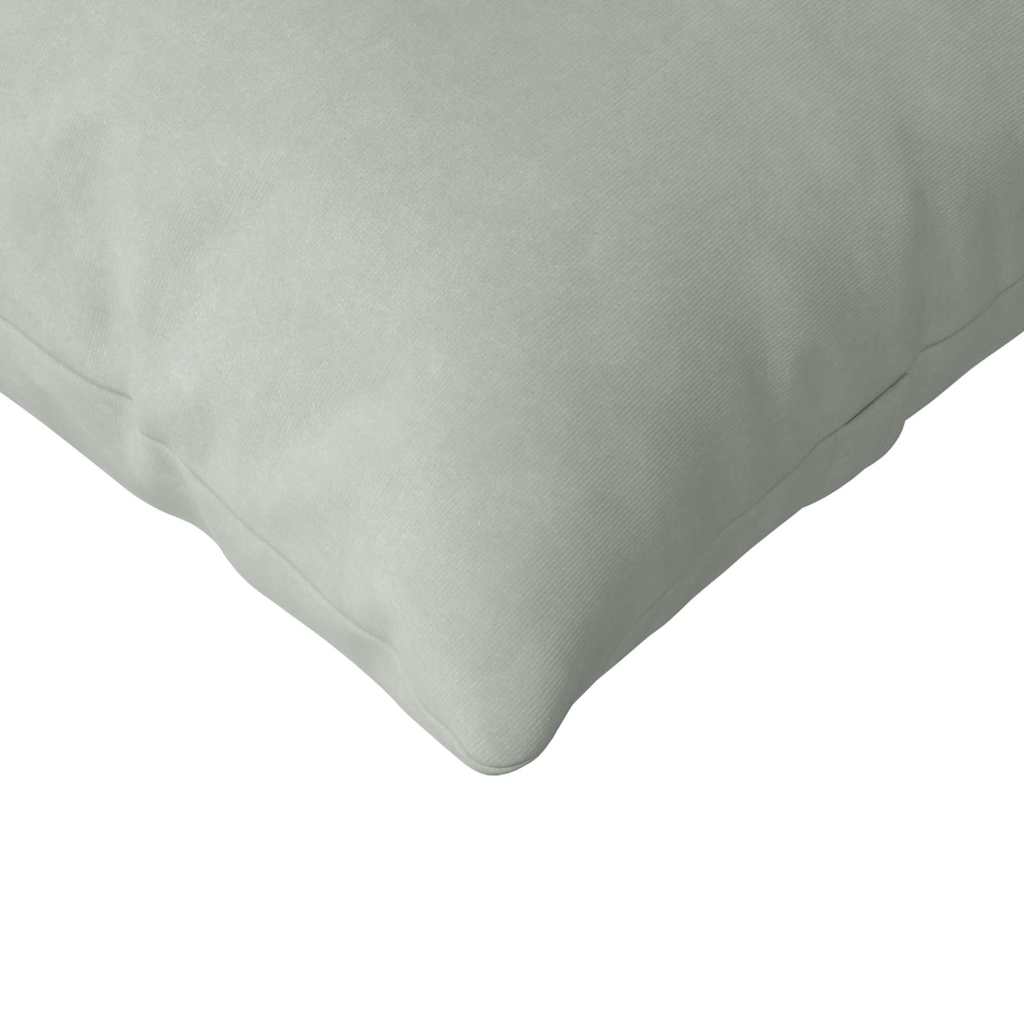 Sofa Kussens 2 pcs Lichtgrijs 145 x 40 cm Katoen Stof