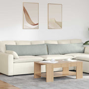 Sofakussens 2 stuks lichtgrijs 145x40x20 cm corduroy