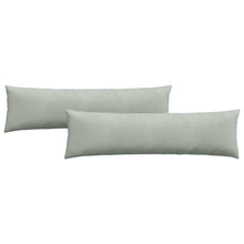 Sofa Kussens 2 pcs Lichtgrijs 145 x 40 cm Katoen Stof