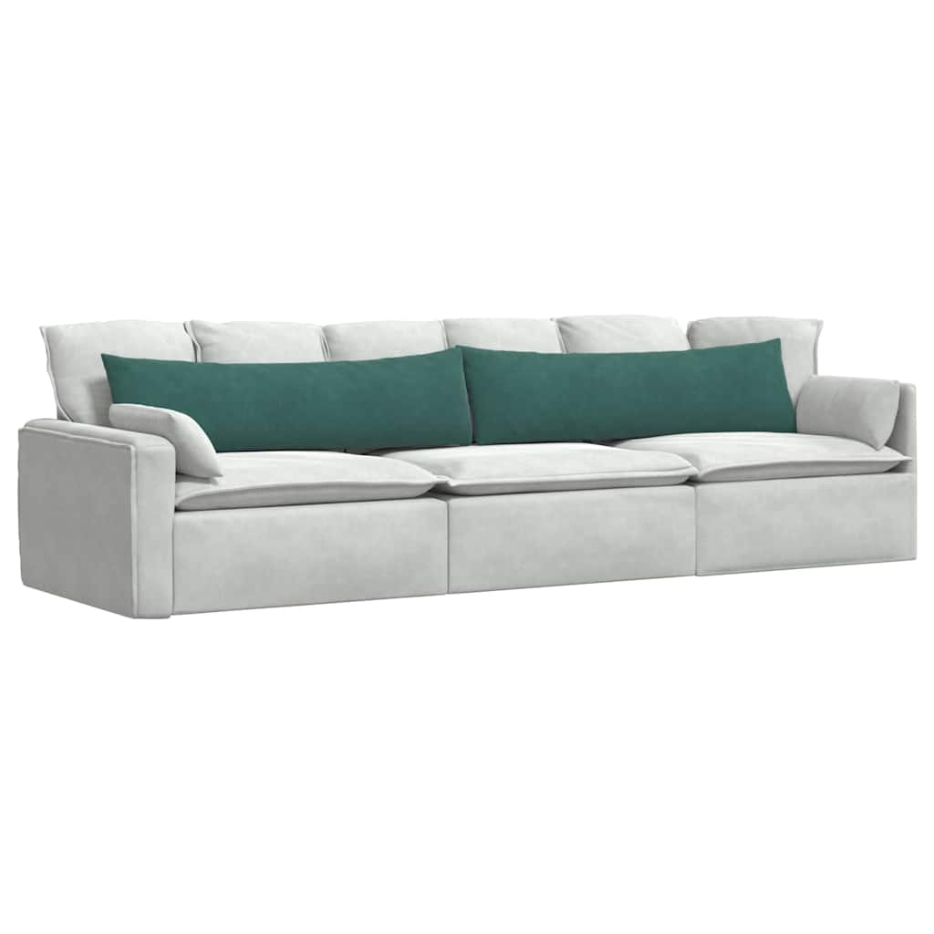 Sofa Kussens 2 pcs Donkergroen 145 x 40 cm Katoen Stof