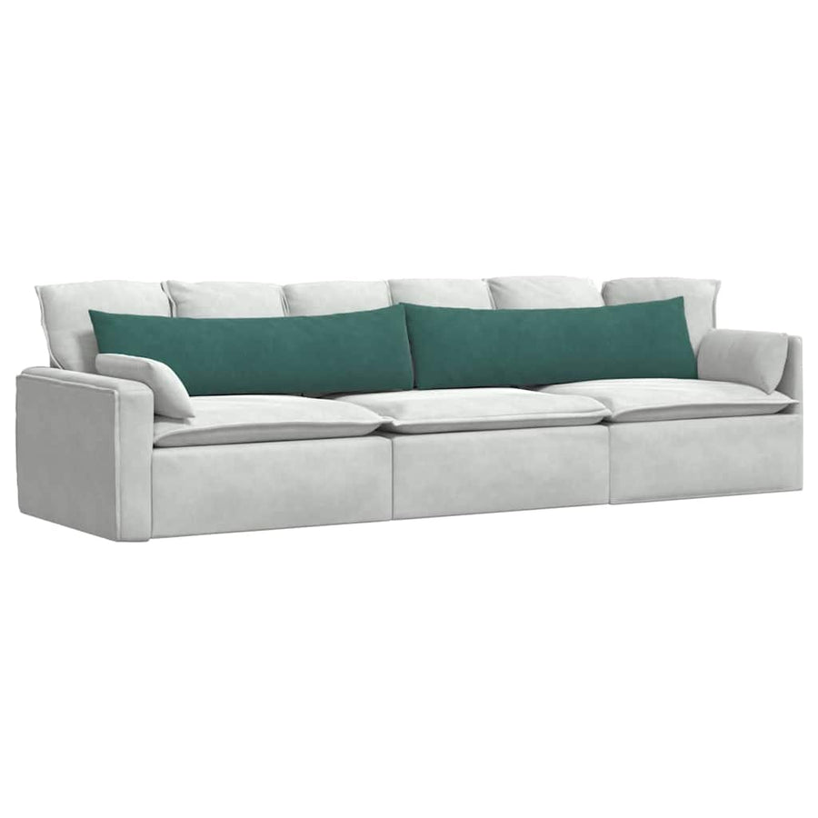 Sofa Kussens 2 pcs Donkergroen 145 x 40 cm Katoen Stof