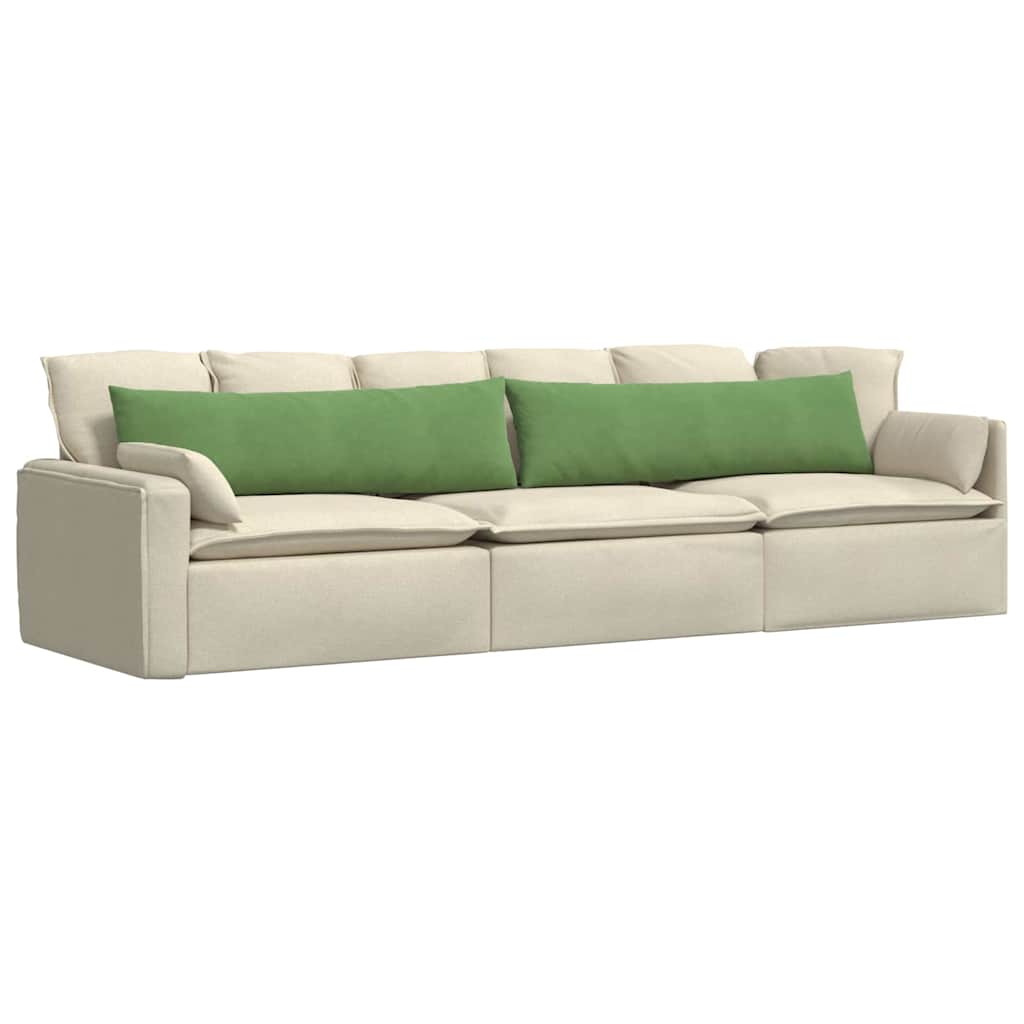 Sofa Kussens 2 stuks Lichtgroen 145 x 40 cm Cordstof