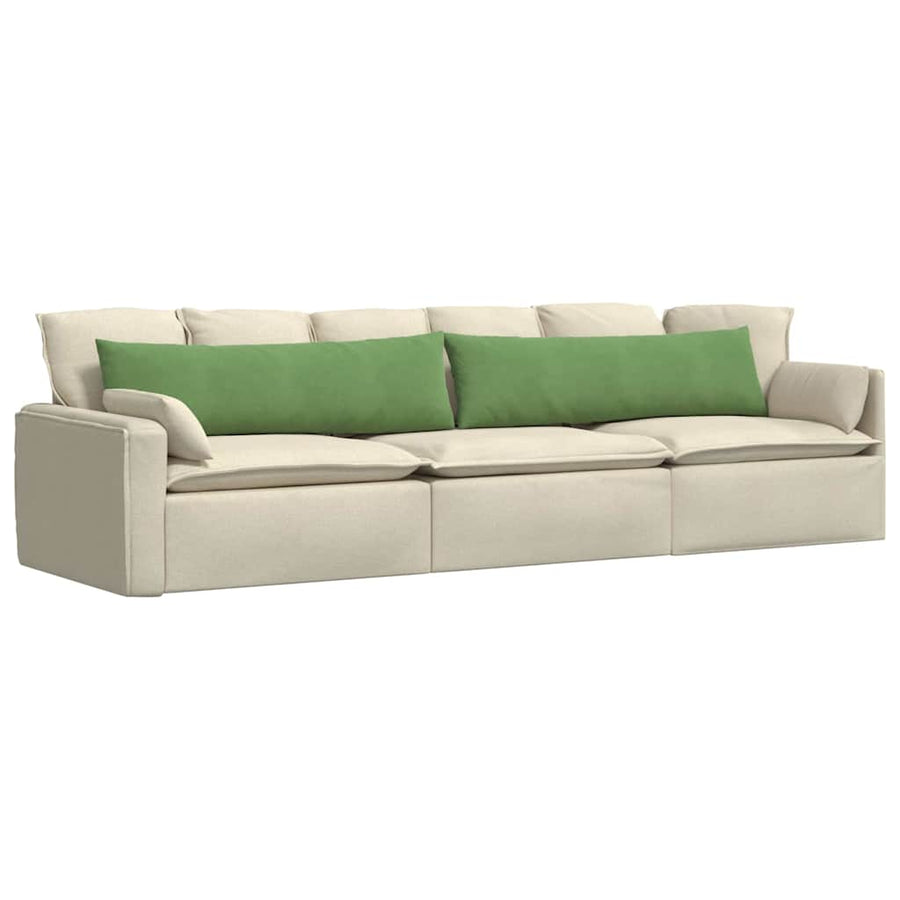 Sofa Kussens 2 stuks Lichtgroen 145 x 40 cm Cordstof