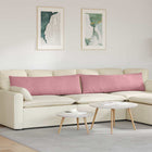 Sofa Kussens 2 stuks Roze 145 x 40 cm Cordstof