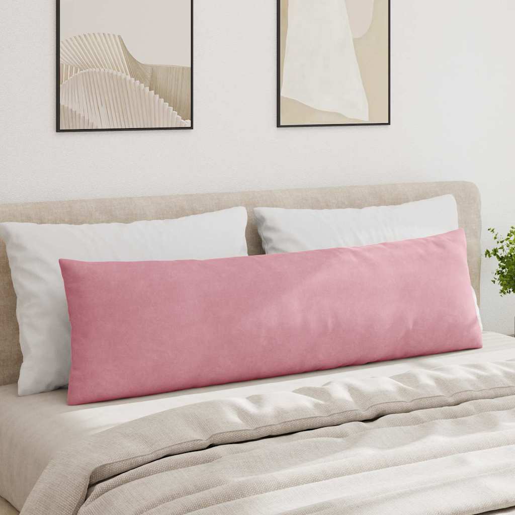 Sofa Kussens 2 pcs Roze 145 x 40 cm Katoen Stof