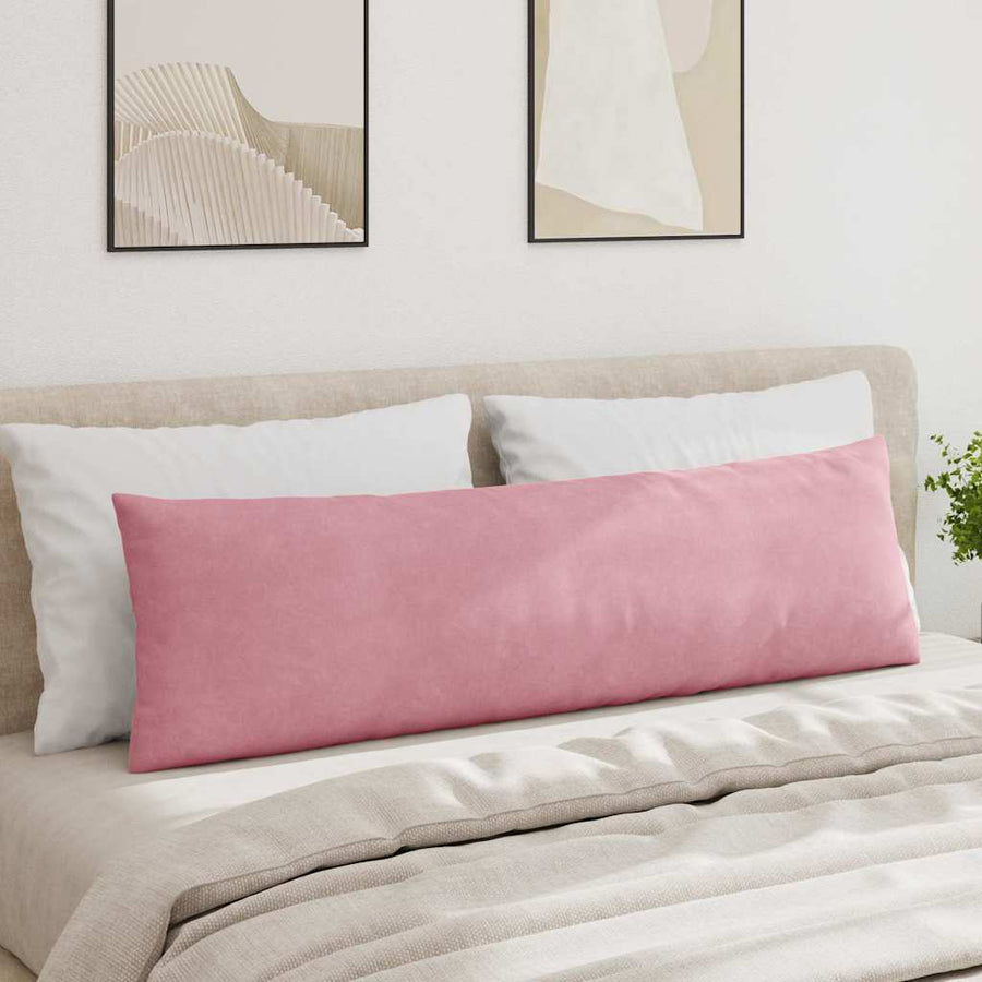 Sofa Kussens 2 pcs Roze 145 x 40 cm Katoen Stof