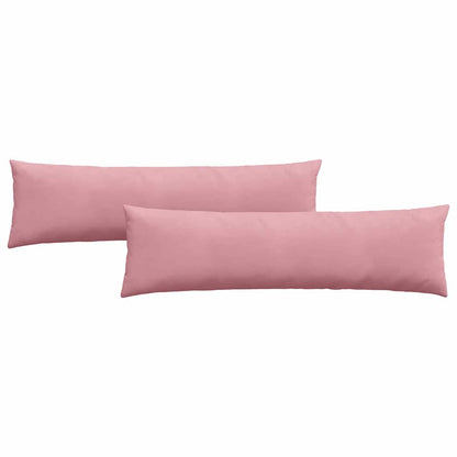 Sofa Kussens 2 pcs Roze 145 x 40 cm Katoen Stof