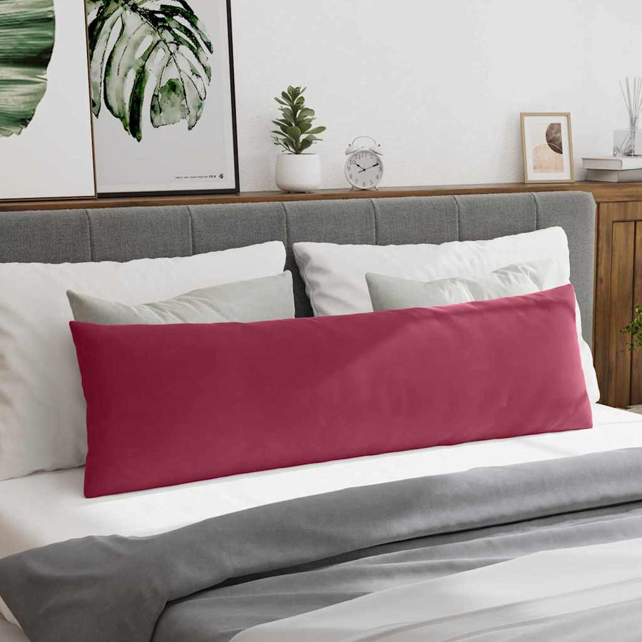Sofa Kussens 2 pcs Wijnrood 145 x 40 cm Katoen Stof