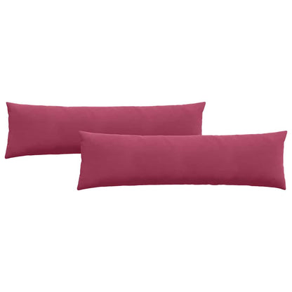 Sofa Kussens 2 pcs Wijnrood 145 x 40 cm Katoen Stof