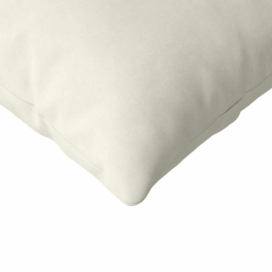 Sofa Kussens 2 pcs Crème 145 x 40 cm Katoen Stof