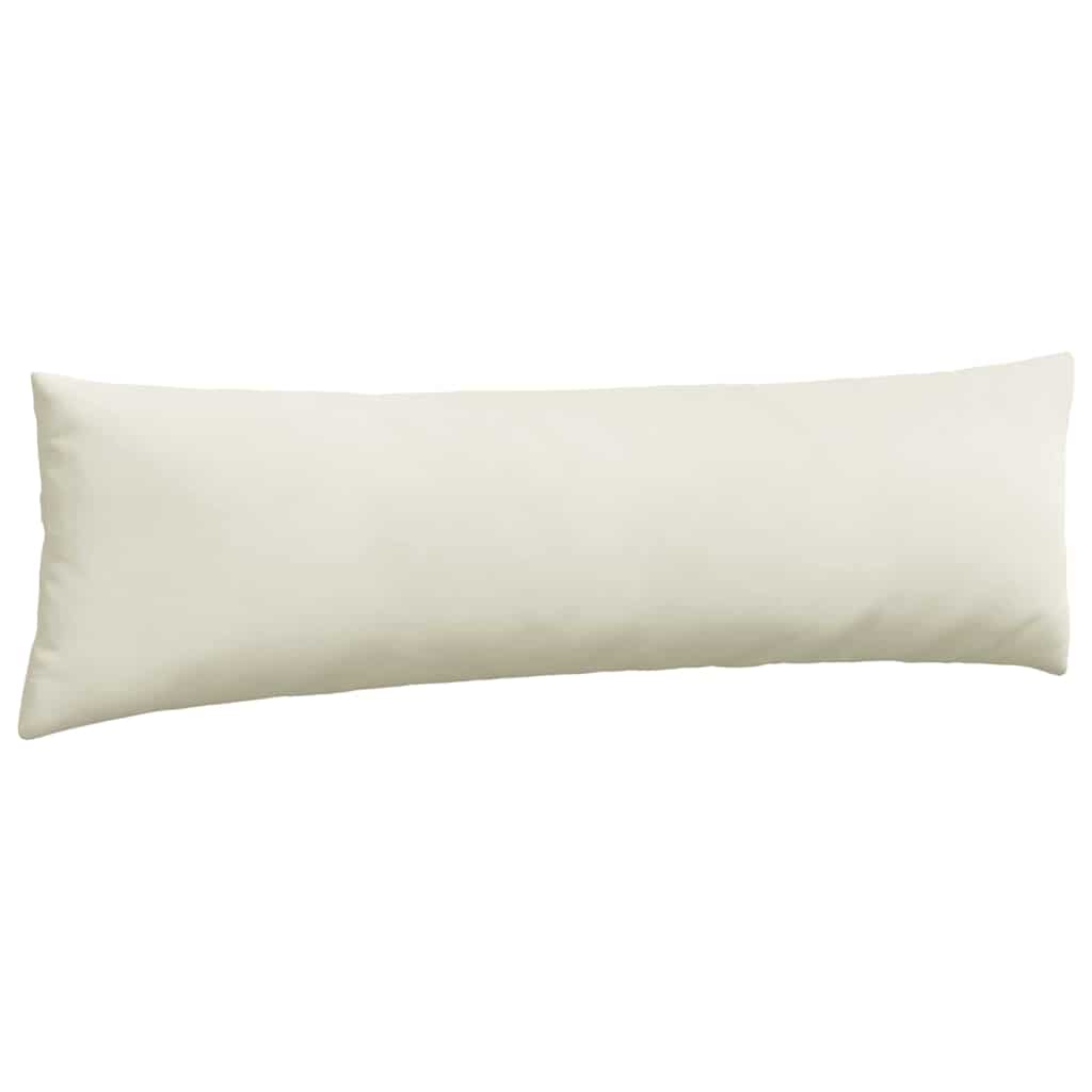 Sofa Kussens 2 pcs Crème 145 x 40 cm Katoen Stof