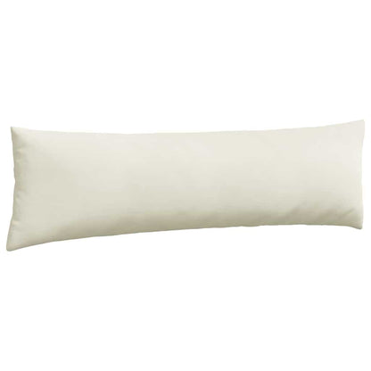 Sofa Kussens 2 pcs Crème 145 x 40 cm Katoen Stof