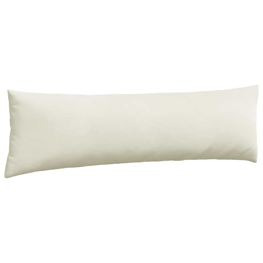 Sofa Kussens 2 pcs Crème 145 x 40 cm Katoen Stof