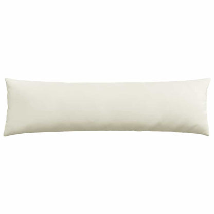 Sofa Kussens 2 pcs Crème 145 x 40 cm Katoen Stof