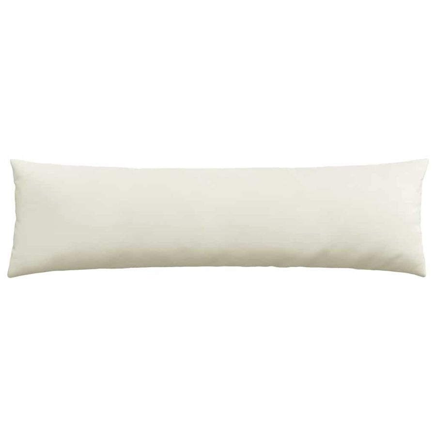 Sofa Kussens 2 pcs Crème 145 x 40 cm Katoen Stof