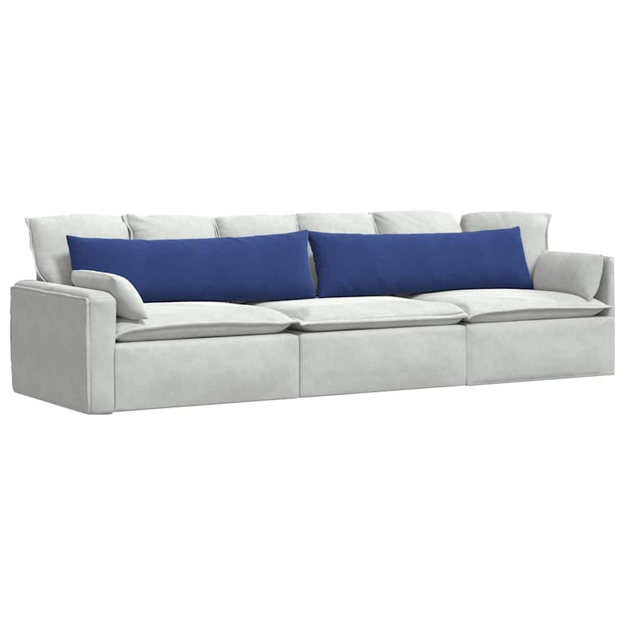 Sofa Kussens 2 pcs Politieblauw 145 x 40 cm Katoen Stof