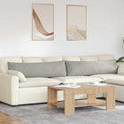 Sofa kussens 2 stuks lichtgrijs 145x40x20 cm stof