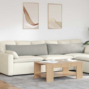 Sofa kussens 2 stuks lichtgrijs 145x40x20 cm stof