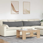 Sofa Kussens 2 stuks Donkergrijs 145 x 40 cm Stof