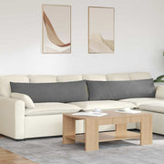 Sofa Kussens 2 stuks Donkergrijs 145 x 40 cm Stof