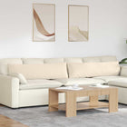 Sofa Kussens 2 stuks Beige 145 x 40 cm Stof