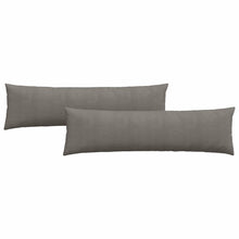 Sofa Kussens 2 pcs Lichtgrijs 145 x 40 cm Katoen Stof