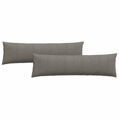 Sofa Kussens 2 pcs Lichtgrijs 145 x 40 cm Katoen Stof