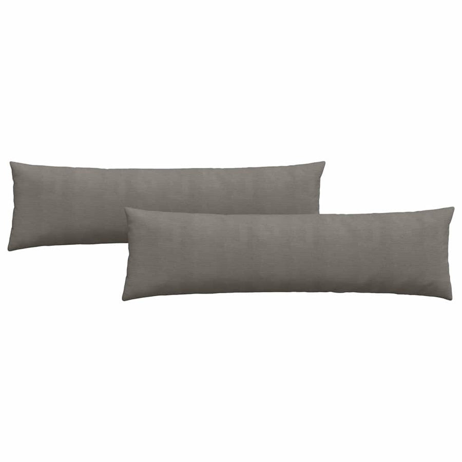 Sofa Kussens 2 pcs Lichtgrijs 145 x 40 cm Katoen Stof