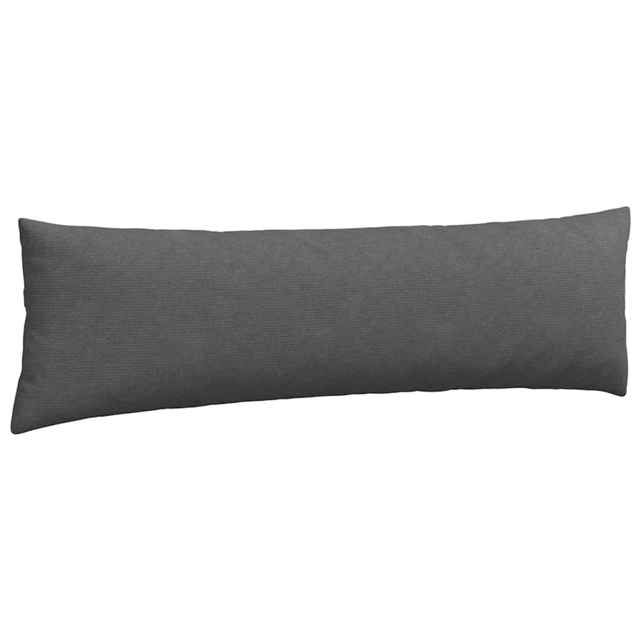 Sofa Kussens 2 pcs Donkergrijs 145 x 40 cm Katoen Stof