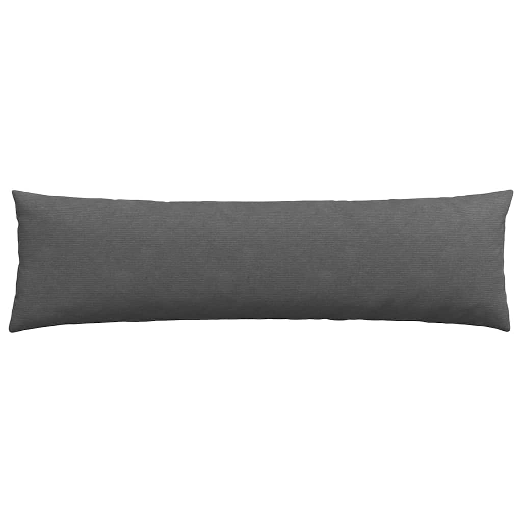 Sofa Kussens 2 pcs Donkergrijs 145 x 40 cm Katoen Stof