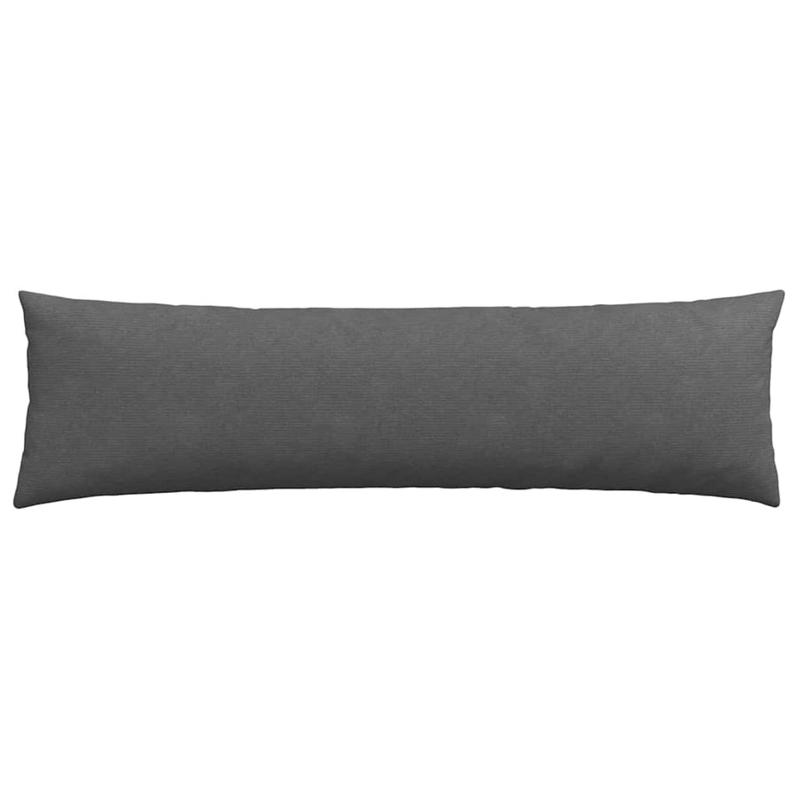 Sofa Kussens 2 pcs Donkergrijs 145 x 40 cm Katoen Stof