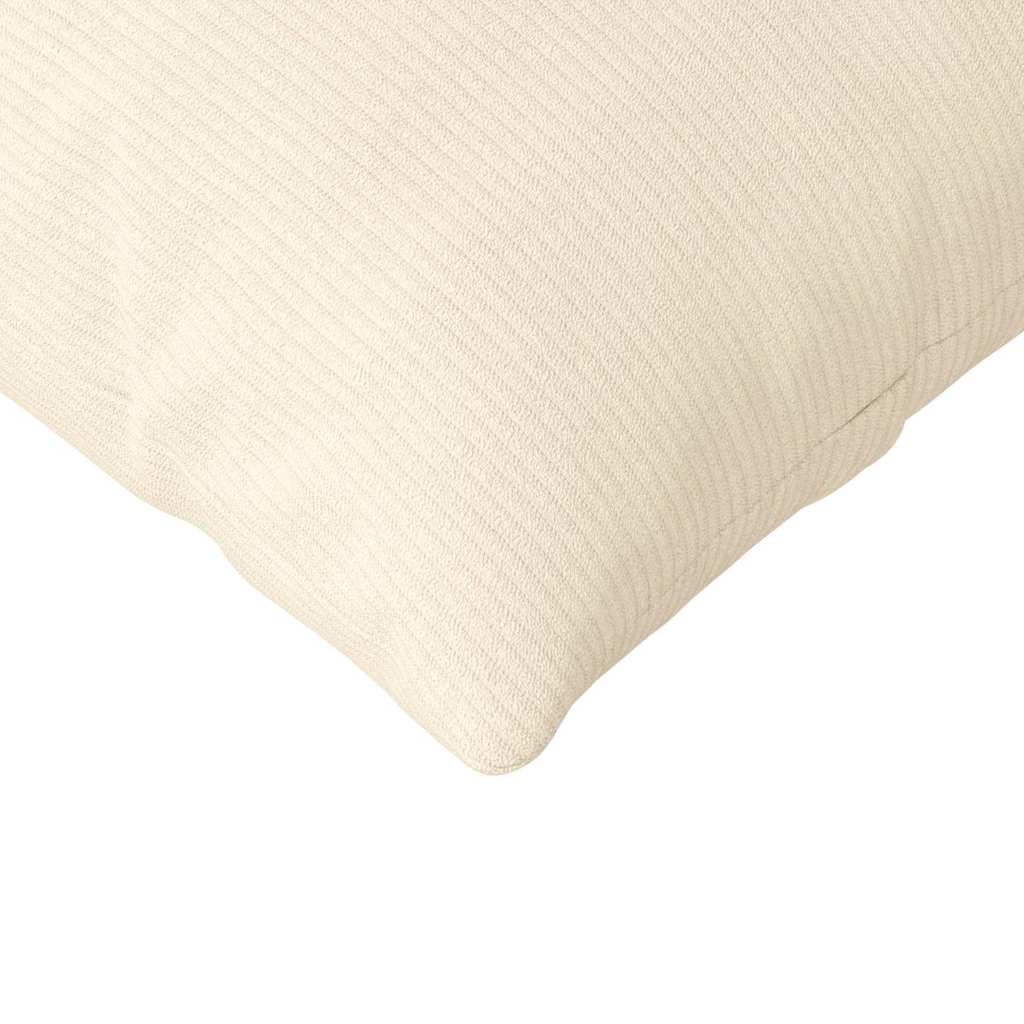 Sofa Kussens 2 pcs Crème 145 x 40 cm Katoen Stof
