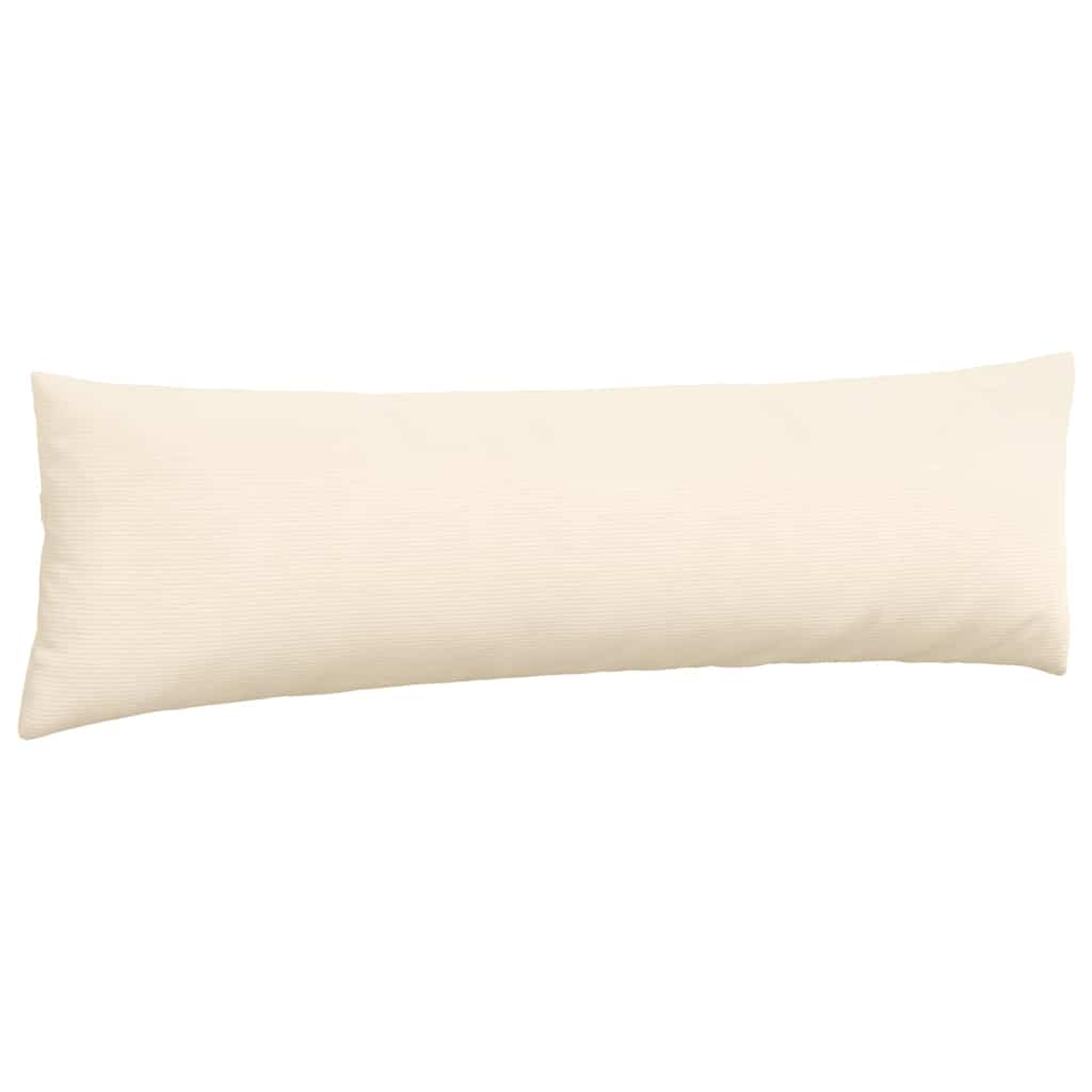 Sofa Kussens 2 pcs Crème 145 x 40 cm Katoen Stof