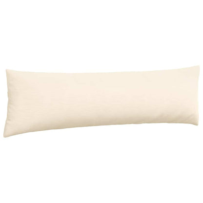 Sofa Kussens 2 pcs Crème 145 x 40 cm Katoen Stof