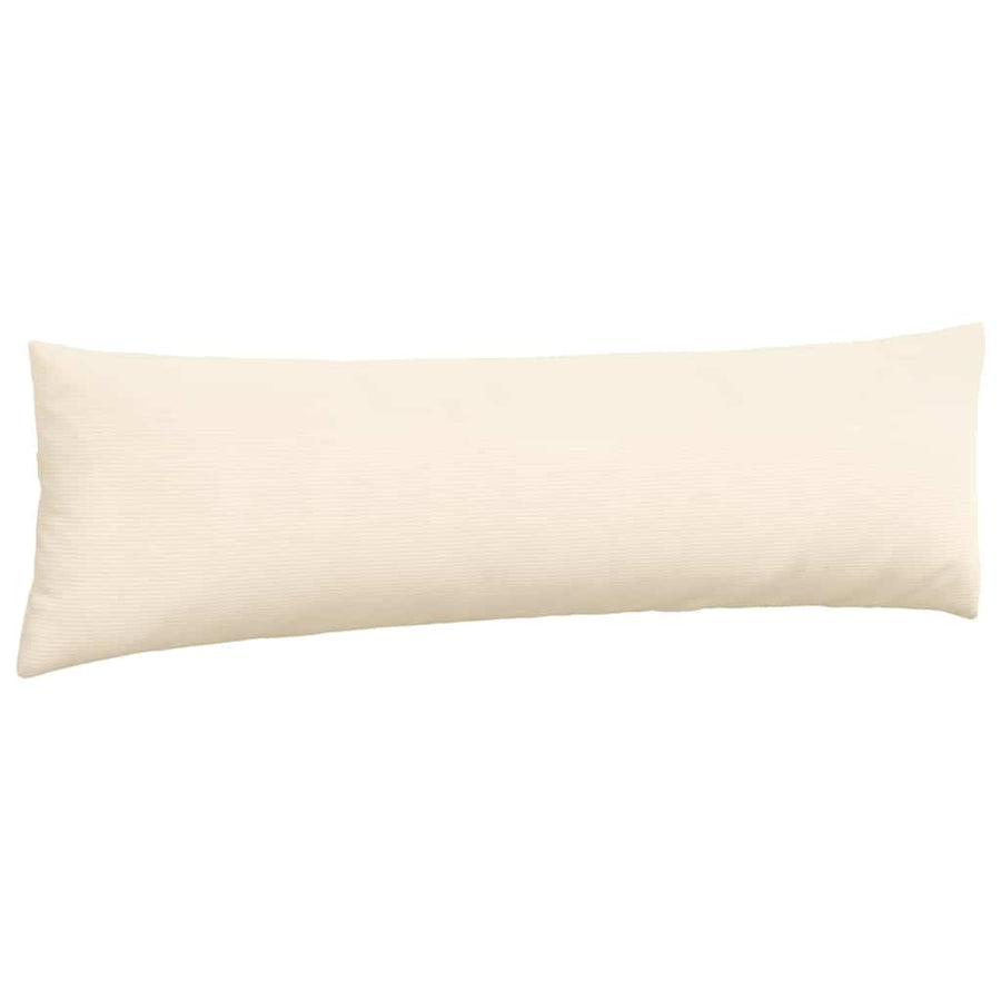Sofa Kussens 2 pcs Crème 145 x 40 cm Katoen Stof