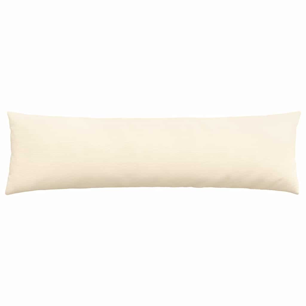 Sofa Kussens 2 pcs Crème 145 x 40 cm Katoen Stof