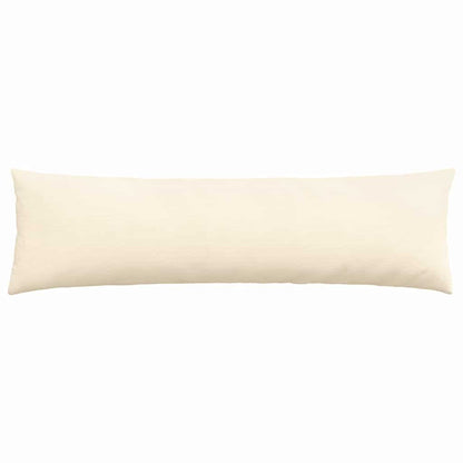 Sofa Kussens 2 pcs Crème 145 x 40 cm Katoen Stof
