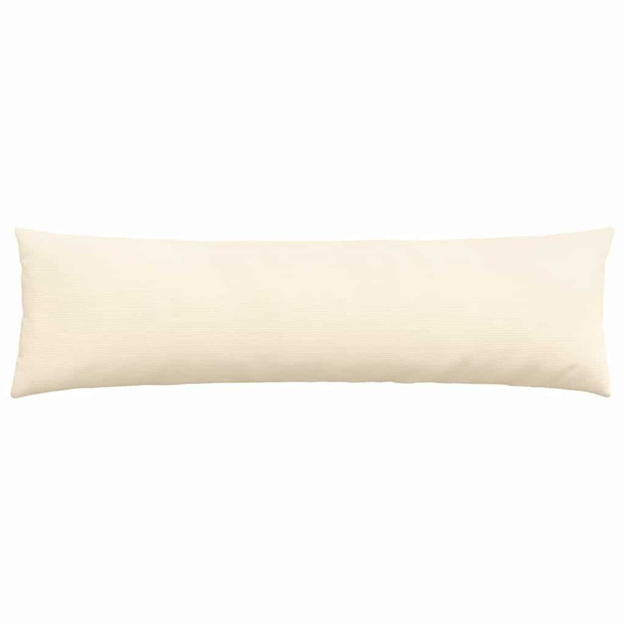Sofa Kussens 2 pcs Crème 145 x 40 cm Katoen Stof