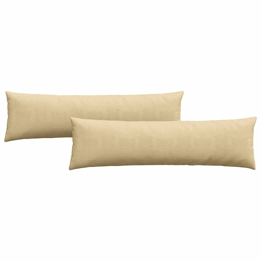 Sofa Kussens 2 pcs Grijs groen 145 x 40 cm Katoen Stof