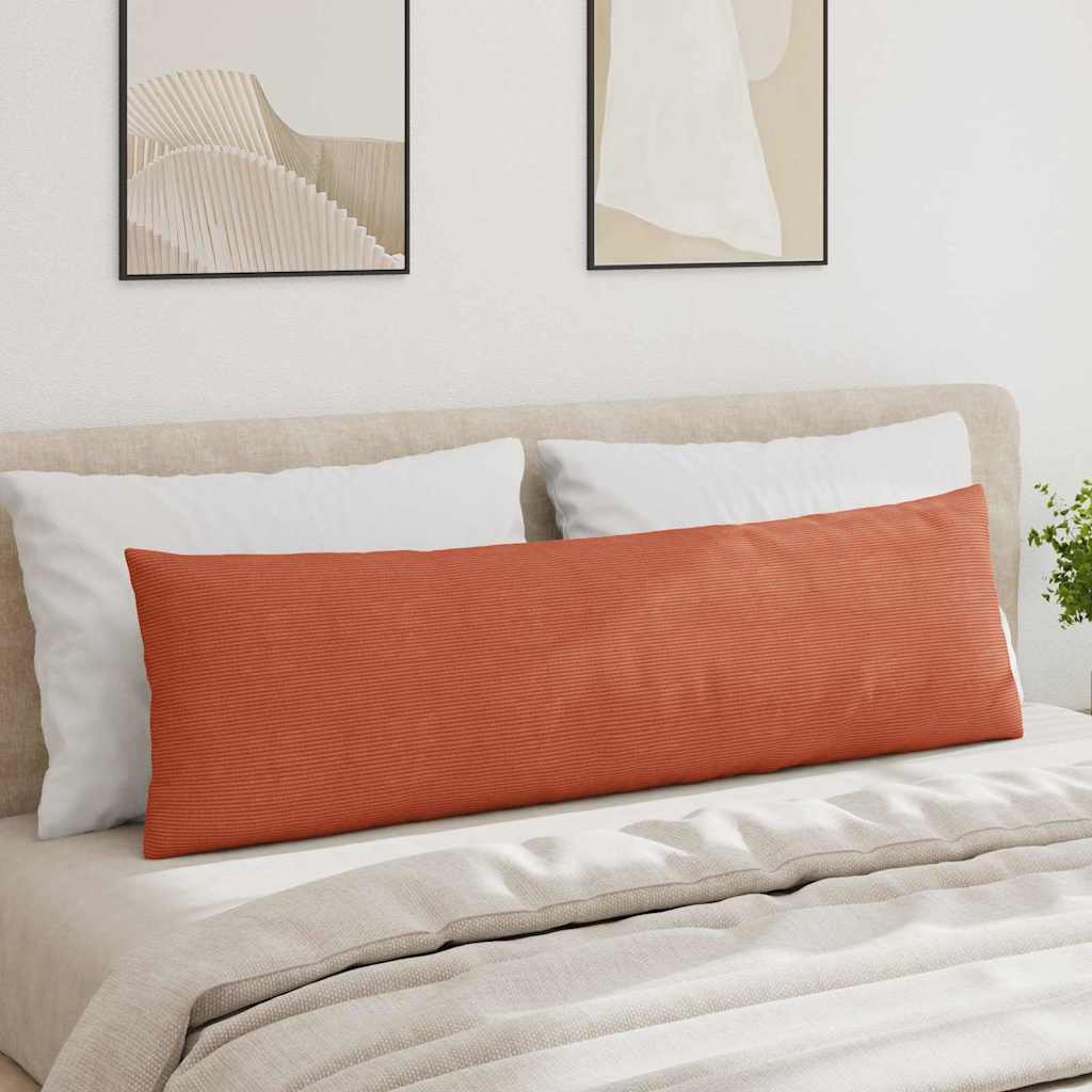 Sofa Kussens 2 pcs Rood-oranje 145 x 40 cm Katoen Stof