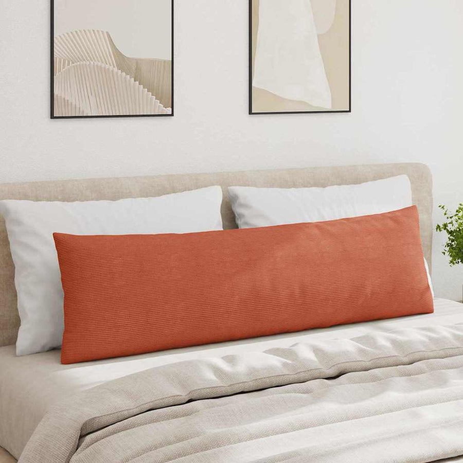 Sofa Kussens 2 pcs Rood-oranje 145 x 40 cm Katoen Stof