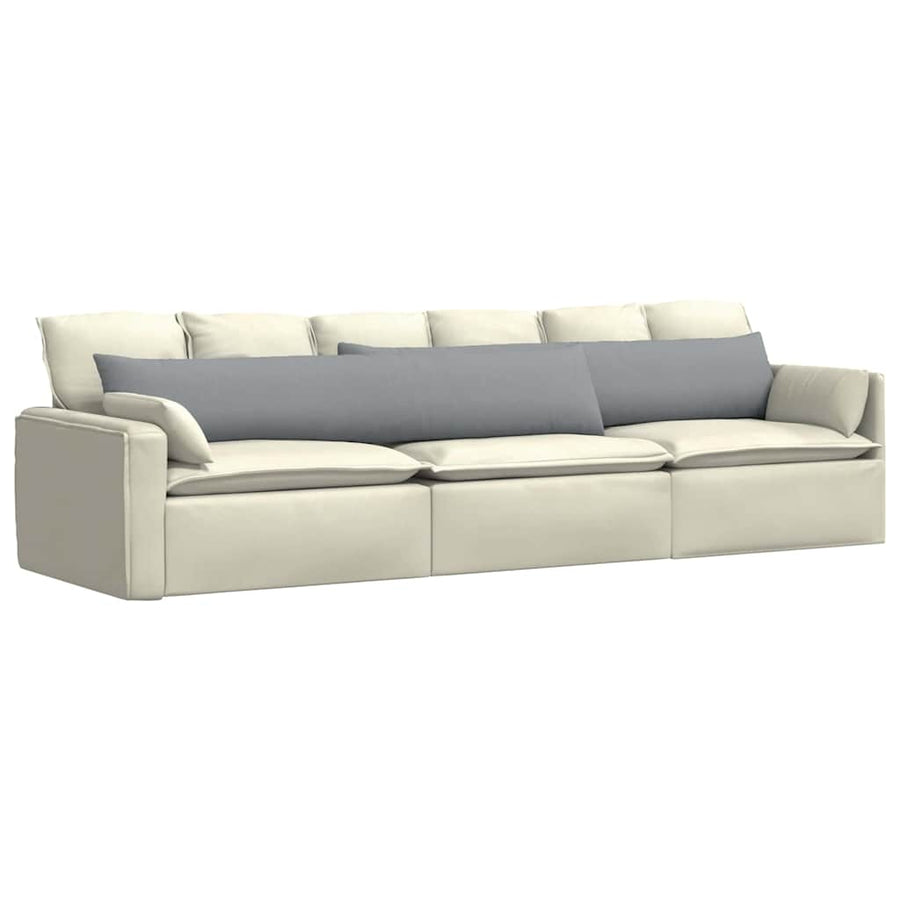 Sofa Kussens Lichtgrijs Stof