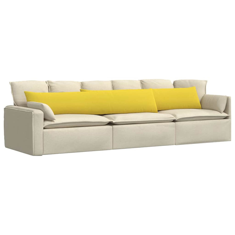 Sofa Kussens Lichtgeel Stof