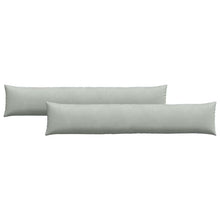Sofa Kussens 2 pcs Lichtgrijs 200 x 40 cm Katoen Stof